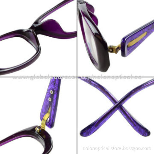 New style acetate eye glasses with Italy material, demo lens, customized logo